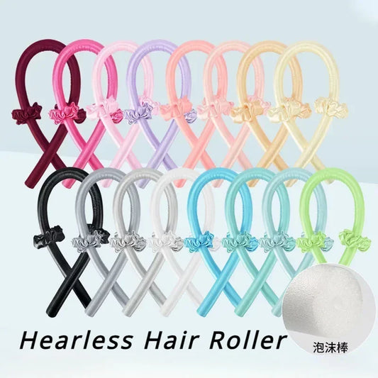 Luxora™ Heatless Curling Rod Set – Soft, Shiny Curls Without Heat